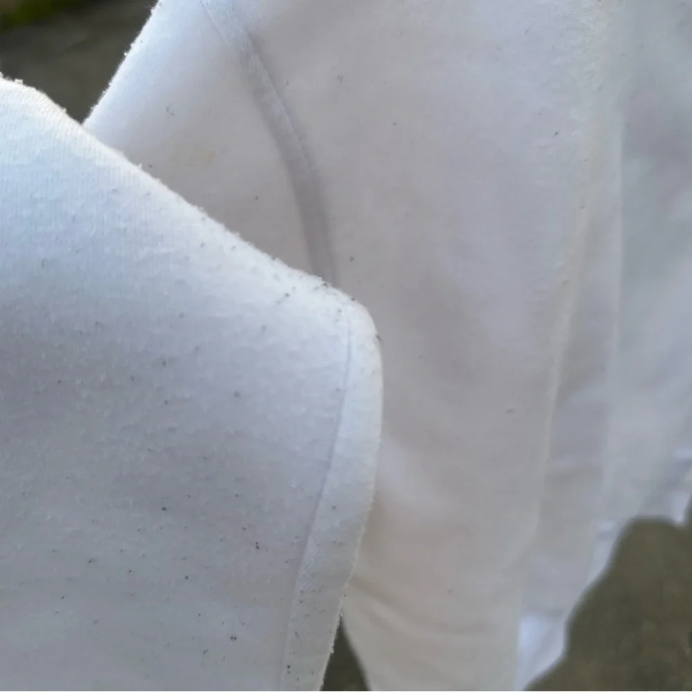 SWANK White Graphic Sweatshirt Size L (Has some stains as pictured) SAME DAY💨🛫📦 - Picture 9 of 11